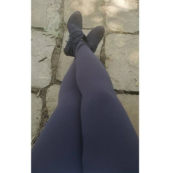 New Mix high waist fleece line leggings gray one size - Picture 1 of 2
